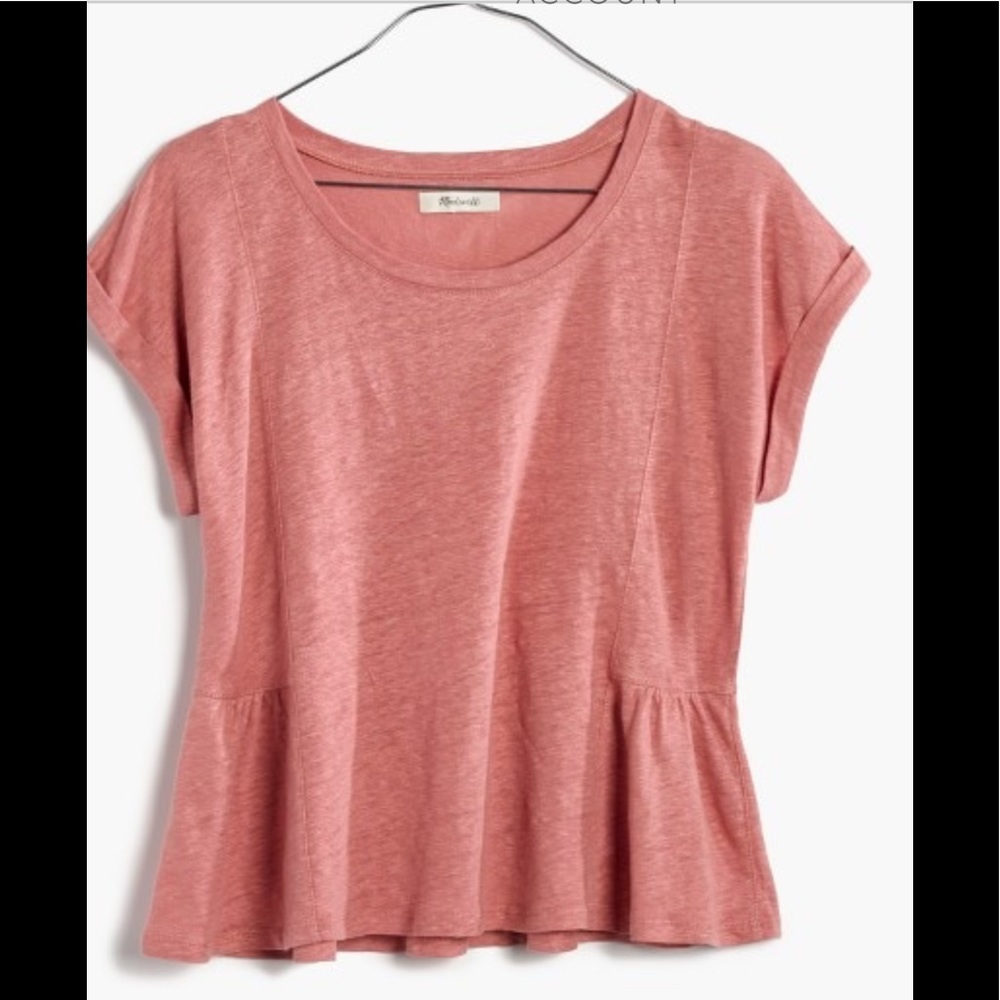 Madewell Linen Gather Top